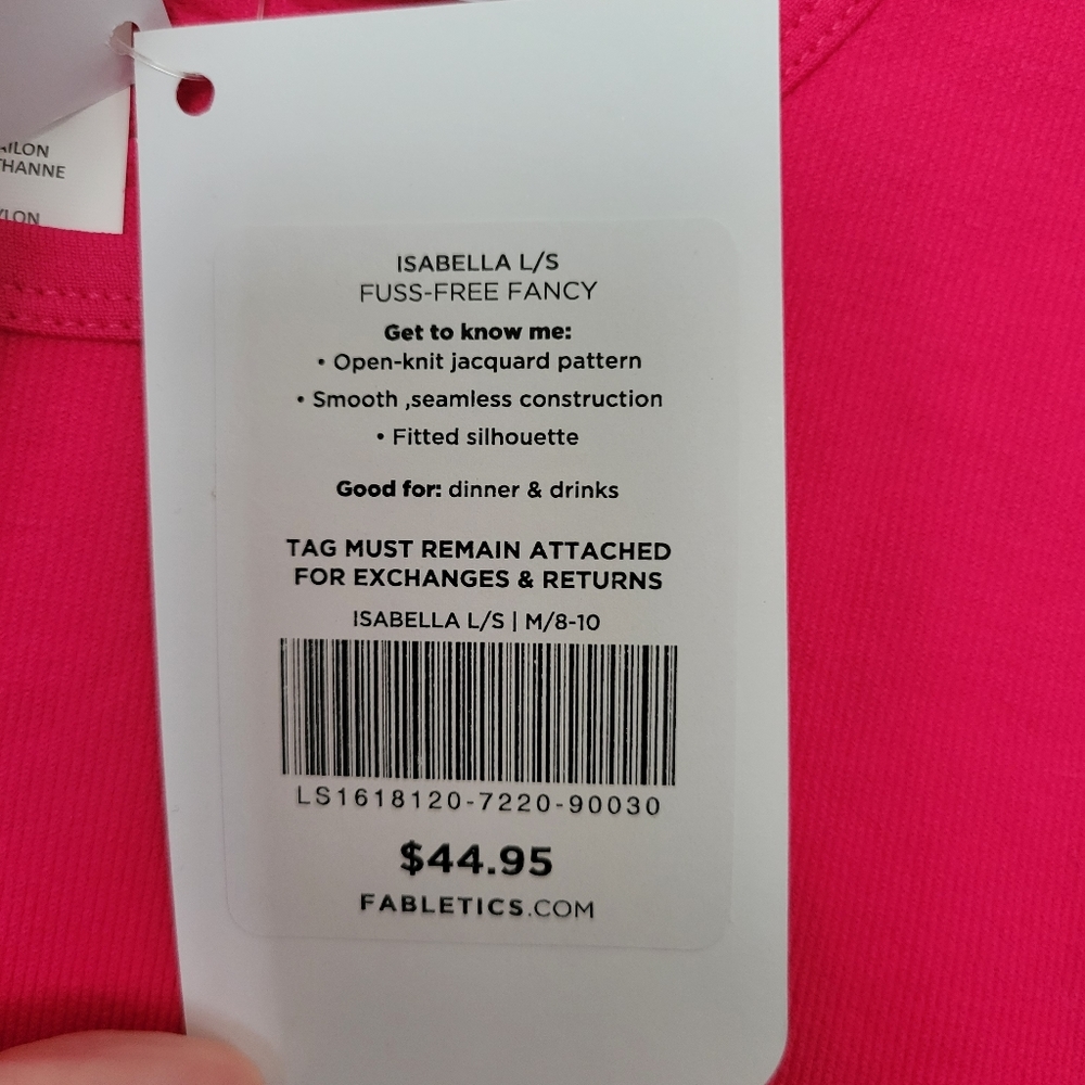NWT Fabletics Workout Top - Picture 2 of 2